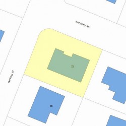 72 Anthony Rd, Newton, MA 02460 plot plan