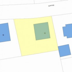 10 Cliff Rd, Newton, MA 02464 plot plan