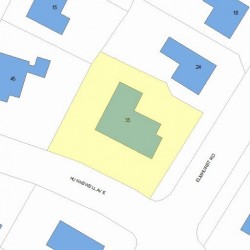 35 Hunnewell Ave, Newton, MA 02458 plot plan