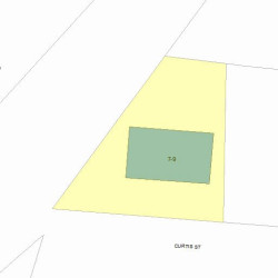 9 Curtis St, Newton, MA 02461 plot plan