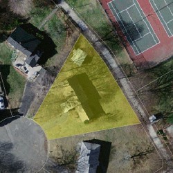 16 Chinian Path, Newton, MA 02459 aerial view