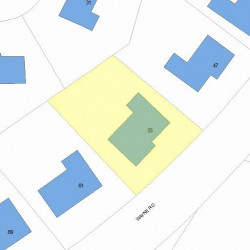 55 Wayne Rd, Newton, MA 02459 plot plan