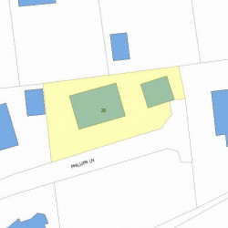 26 Phillips Ln, Newton, MA 02460 plot plan