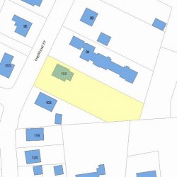 100 Crescent St, Newton, MA 02466 plot plan