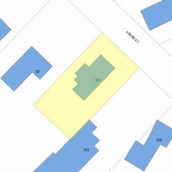 101 Adams St, Newton, MA 02460 plot plan