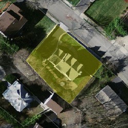 15 Juniper Ln, Newton, MA 02459 aerial view