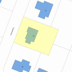 10 Vaughn Ave, Newton, MA 02461 plot plan