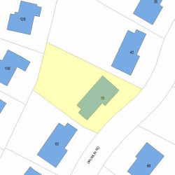 55 Drumlin Rd, Newton, MA 02459 plot plan