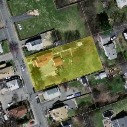 42 Oak Ave, Newton, MA 02465 aerial view