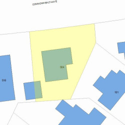 504 Commonwealth Ave, Newton, MA 02459 plot plan