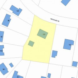 135 Neshobe Rd, Newton, MA 02468 plot plan
