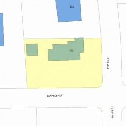 109 Prince St, Newton, MA 02465 plot plan