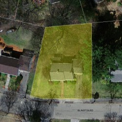 235 Islington Rd, Newton, MA 02466 aerial view