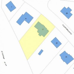 17 Quinobequin Rd, Newton, MA 02462 plot plan