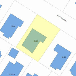 24 Whittemore Rd, Newton, MA 02458 plot plan