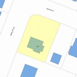 194 Winslow Rd, Newton, MA 02468 plot plan