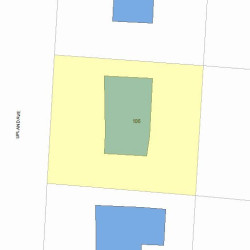 106 Upland Ave, Newton, MA 02461 plot plan