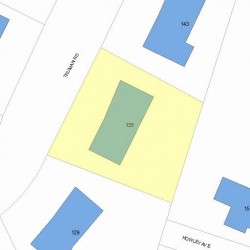 135 Truman Rd, Newton, MA 02459 plot plan