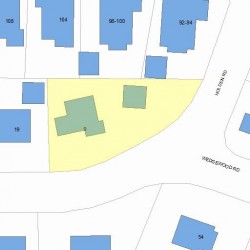 9 Holden Rd, Newton, MA 02465 plot plan