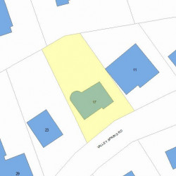 17 Valley Spring Rd, Newton, MA 02458 plot plan