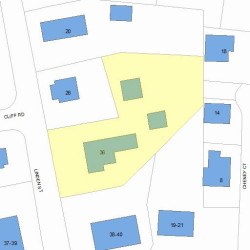 36 Linden St, Newton, MA 02464 plot plan