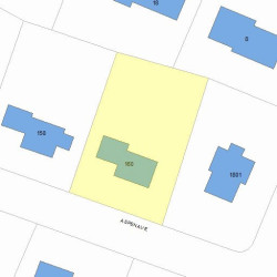 160 Aspen Ave, Newton, MA 02466 plot plan