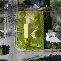 38 Morseland Ave, Newton, MA 02459 aerial view