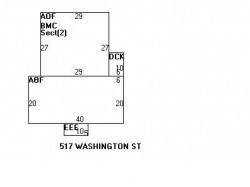 517 Washington St, Newton, MA 02458 floor plan