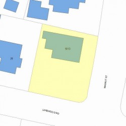 1013 Walnut St, Newton, MA 02461 plot plan