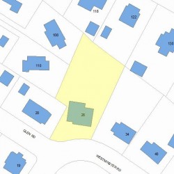 26 Westminster Rd, Newton, MA 02459 plot plan