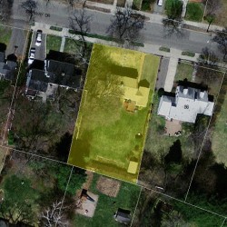92 Fairway Dr, Newton, MA 02465 aerial view