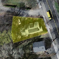 249 Winchester St, Newton, MA 02461 aerial view