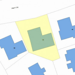 50 Pratt Dr, Newton, MA 02465 plot plan