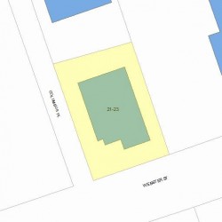 21 Webster St, Newton, MA 02465 plot plan