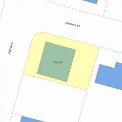 320 Cherry St, Newton, MA 02465 plot plan