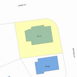 45 Mechanic St, Newton, MA 02464 plot plan