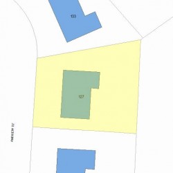 127 Andrew St, Newton, MA 02461 plot plan