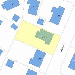 103 Langdon St, Newton, MA 02458 plot plan