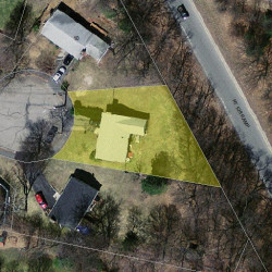 14 Blueberry Cir, Newton, MA 02462 aerial view