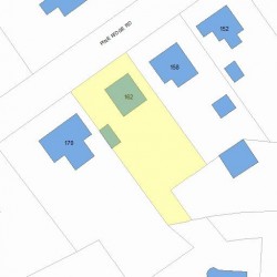 162 Pine Ridge Rd, Newton, MA 02468 plot plan