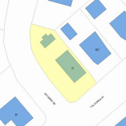 82 Wyoming Rd, Newton, MA 02460 plot plan