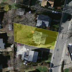 151 Jewett St, Newton, MA 02458 aerial view