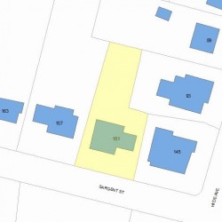 151 Sargent St, Newton, MA 02458 plot plan