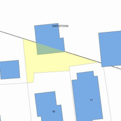17 Carleton St, Newton, MA 02458 plot plan