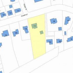 112 Homer St, Newton, MA 02459 plot plan