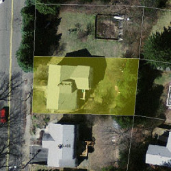 474 Lowell Ave, Newton, MA 02460 aerial view