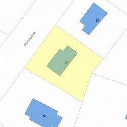 58 Schofield Dr, Newton, MA 02460 plot plan