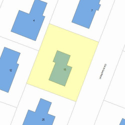 15 Larkspur Rd, Newton, MA 02468 plot plan