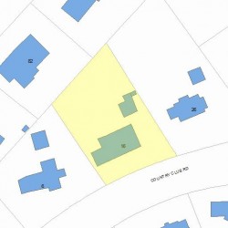 16 Country Club Rd, Newton, MA 02459 plot plan