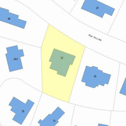 26 Fox Hill Rd, Newton, MA 02459 plot plan